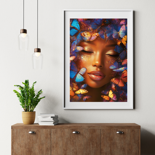 Butterfly Essence: Ethereal Digital Art Print