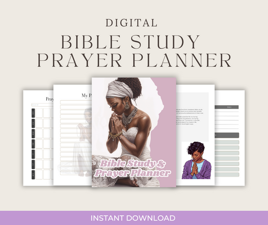 Digital Bible Study & Prayer Planner (33 Pages)