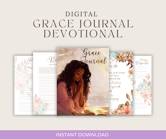 The Grace Journal – A Digital Devotional Prayer Journal (18 Pages)