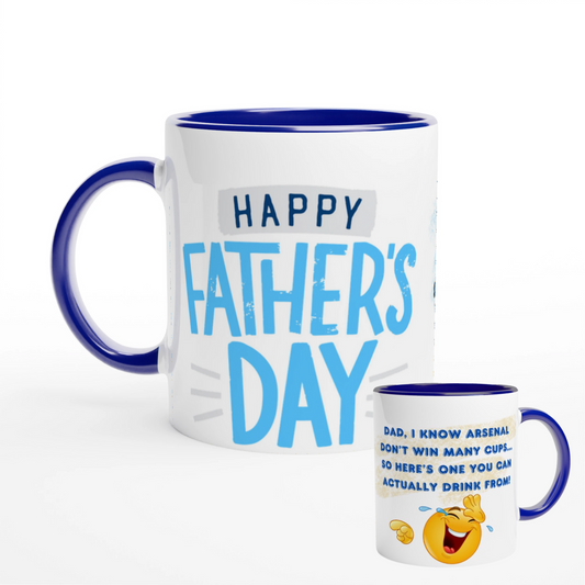 Arsenal Joke Father's Day Novelty Mug – 11oz Ceramic Coffee Cup