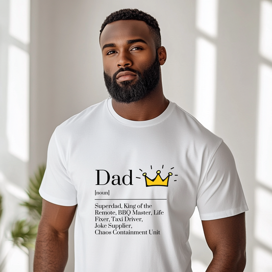 Father's Day Dictionary Style T-Shirt - Durable Cotton Classic Fit