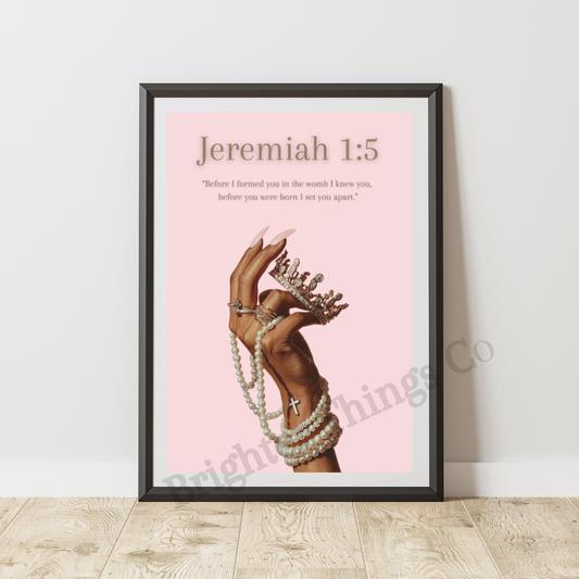 Jeremiah 1:5 – Known & Set Apart